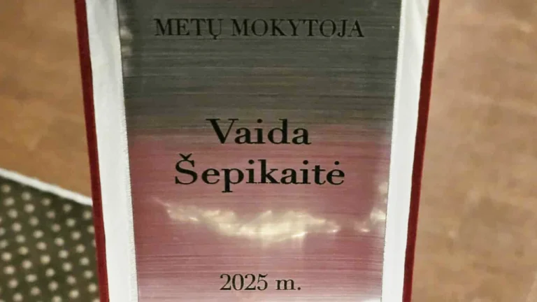 2025 metų mokytoja vaida Šepikaitė